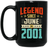 Legend Born June 2001 Coffee Mug 18th Birthday Gifts