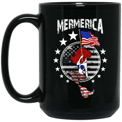 Mermerica Mermaid Coffee Mug Independence Day 4Th July Women Gifts