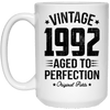 BigProStore Vintage 1992 Aged To Perfection Coffee Mug Gifts 21504 15 oz. White Mug / White / One Size Coffee Mug