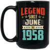 Legend Born June 1958 Coffee Mug 61st Birthday Gifts