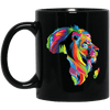 BigProStore Colorful Lion Coffee Mug African American Melanin Women Men Cup Design BM11OZ 11 oz. Black Mug / Black / One Size Coffee Mug