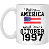 BigProStore Make America Great Since October 1997 XP8434 11 oz. White Mug / White / One Size Coffee Mug