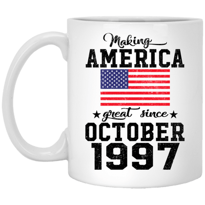BigProStore Make America Great Since October 1997 XP8434 11 oz. White Mug / White / One Size Coffee Mug