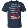 Funny Retired Nurse T-Shirt Quotes Design Cute Nursing Apparel Fashion