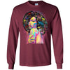 BigProStore African American Black Girl Magic T-Shirt For Melanin Women Afro Girls G240 Gildan LS Ultra Cotton T-Shirt / Maroon / S T-shirt