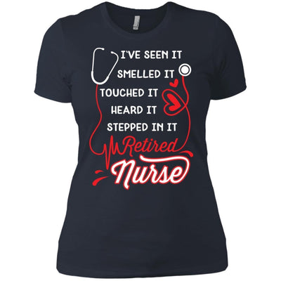 Funny Retired Nurse T-Shirt Quotes Design Cute Nursing Apparel Fashion