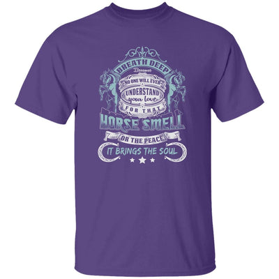 BigProStore Horse Lover Shirt The Love Of Horse Smell T-Shirt For Her Purple / S T-Shirts