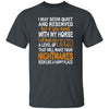 BigProStore Horse Lover Shirt Mess With My Horse Funny Shirt Horse Lover Gift Dark Heather / S T-Shirts