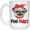 BigProStore Pug Aunt Mug Cool Pug Gifts For Puggy Puppies Lover 21504 15 oz. White Mug / White / One Size Coffee Mug