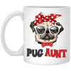 BigProStore Pug Aunt Mug Cool Pug Gifts For Puggy Puppies Lover XP8434 11 oz. White Mug / White / One Size Coffee Mug