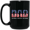 BigProStore Police Coffee Mug Dad The Police The Myth The Legend Law Enforcement Gifts BM15OZ 15 oz. Black Mug / Black / One Size Coffee Mug