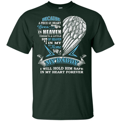 BigProStore I Will Hold My Dad In My Heart Forever T-Shirt Happy Father's Day Gift G200 Gildan Ultra Cotton T-Shirt / Forest / S T-shirt
