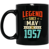 Legend Born May 1957 Coffee Mug 62nd Birthday Gifts