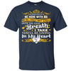BigProStore You Will Be Living In My Heart Dad Mom T-Shirt Fathers Day In Heaven G200 Gildan Ultra Cotton T-Shirt / Navy / S T-shirt