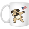 Dabbing Pug Mug Independence 4th July Pug Gifts for Puggy Puppies Lover