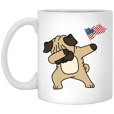 Dabbing Pug Mug Independence 4th July Pug Gifts for Puggy Puppies Lover
