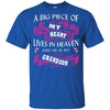 BigProStore A Big Piece Of My Heart Lives In Heaven Is My Angel Grandson T-Shirt G200 Gildan Ultra Cotton T-Shirt / Royal / S T-shirt