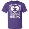 BigProStore When You Are Gone Dad T-Shirt Remembering Dad On His Death Anniversary G200 Gildan Ultra Cotton T-Shirt / Purple / S T-shirt