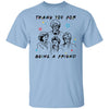 BigProStore Thank You For Being A Golden Friend Women T-Shirt V3 Light Blue / M T-Shirts