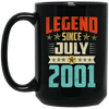 Legend Born July 2001 Coffee Mug 18th Birthday Gifts