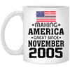 BigProStore Coffee Mug Make America Great Since November 2005 XP8434 11 oz. White Mug / White / One Size Apparel