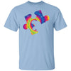 BigProStore Autism Awareness Shirt Puzzle Dino Tie Autism Awareness Apparel Light Blue / S T-Shirts
