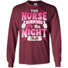 This Nurse Survived The Night Shift Thumbs Up Cute T-Shirt Nursing Tee