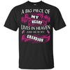 BigProStore A Big Piece Of My Heart Lives In Heaven Is My Angel Grandson T-Shirt G200 Gildan Ultra Cotton T-Shirt / Black / S T-shirt