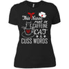 This Nurse Runs On Caffeine Cat And Cuss Words Funny Nursing T-Shirt