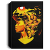 BigProStore African American Canvas Beatiful Afro Girl Famous Pro Black Art Black History Canvas Art Living Room Decor CANPO15 Deluxe Portrait Canvas 1.5in Frame / Black / 8" x 12" Apparel