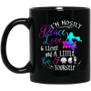 Mermaid Mug I'm Mostly Peace Love Light Cool Gifts For Women Girls