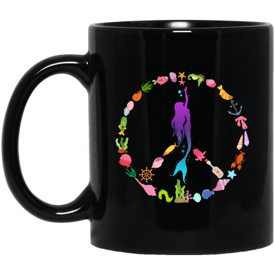 Peace Mermaid Coffee Mug Cool Gift Ideas For Girls Women