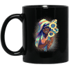 BigProStore Pretty Black Girl Mug African American Coffee Cup For Melanin Pride BM11OZ 11 oz. Black Mug / Black / One Size Coffee Mug