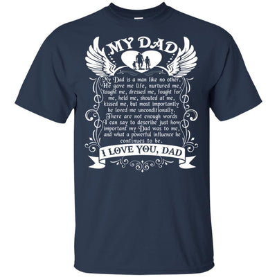 BigProStore I Love You Daddy T-Shirt Remembering Dad On His Death Anniversary Gift G200 Gildan Ultra Cotton T-Shirt / Navy / S T-shirt