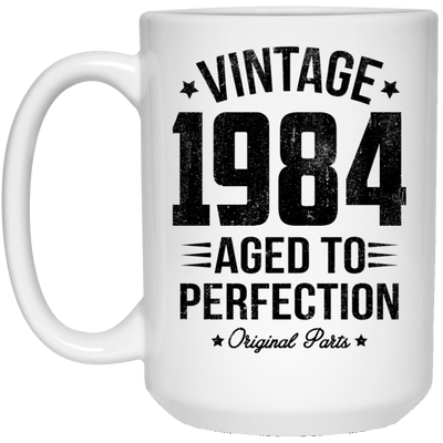 BigProStore Vintage 1984 Aged To Perfection Coffee Mug Gifts 21504 15 oz. White Mug / White / One Size Coffee Mug