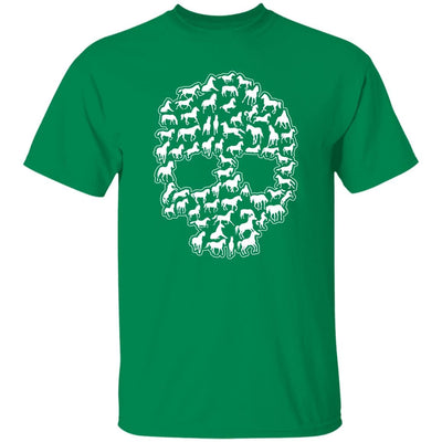 BigProStore Horse Lover Shirt Horse in Skull Design Halloween Gift Idea Horse Lover T-Shirt Turf Green / S T-Shirts