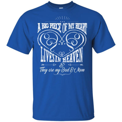 BigProStore They Are My Dad And Mom Angels T-Shirt Missing Parents In Heave Gift G200 Gildan Ultra Cotton T-Shirt / Royal / S T-shirt