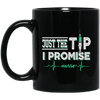 BigProStore Nurse Mug Just The Tip I Promise Heartbeat Cup Gifts For Nurses BM11OZ 11 oz. Black Mug / Black / One Size Coffee Mug