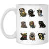 Cool Pug Mug Pug In Many Costumes Gifts For Puggy Puppies Lover