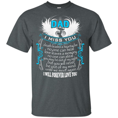BigProStore I Miss My Dad In Heaven T-Shirt Happy Fathers Day To My Dad In Heaven G200 Gildan Ultra Cotton T-Shirt / Dark Heather / S T-shirt
