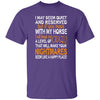 BigProStore Horse Lover Shirt Mess With My Horse Funny Shirt Horse Lover Gift Purple / S T-Shirts