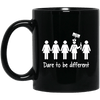 BigProStore Nurse Mug Dare To Be Different Funny Coffee Cup Nursing Gifts BM11OZ 11 oz. Black Mug / Black / One Size Coffee Mug