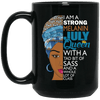 I Am A Strong Melanin July Queen Coffee Mug