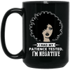 BigProStore I Had My Patience Tested I'm Negative Mug African American Coffee Cup BM15OZ 15 oz. Black Mug / Black / One Size Coffee Mug