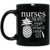 BigProStore Nurse Mug Funny Nurse Are Like Pineapples Coffee Cup Nursing Gifts BM11OZ 11 oz. Black Mug / Black / One Size Coffee Mug