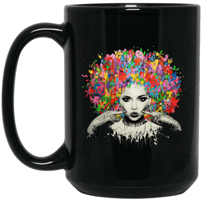 BigProStore Melanin Women Girl Magic Educated Black Queen Mug African Coffee Cup BM15OZ 15 oz. Black Mug / Black / One Size Coffee Mug