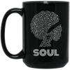 BigProStore Soul Melanin Pro Black Women Men Mug African American Girl Coffee Cup BM15OZ 15 oz. Black Mug / Black / One Size Coffee Mug
