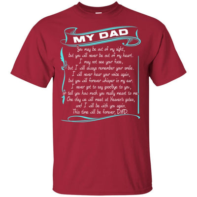 My Dad Is In Heaven T-Shirt Happy Father's Day In Heaven Daddy Gift