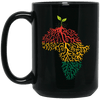 BigProStore Proud African American Roots Mug Melanin Women Men Pro Black Girl Cup BM15OZ 15 oz. Black Mug / Black / One Size Coffee Mug