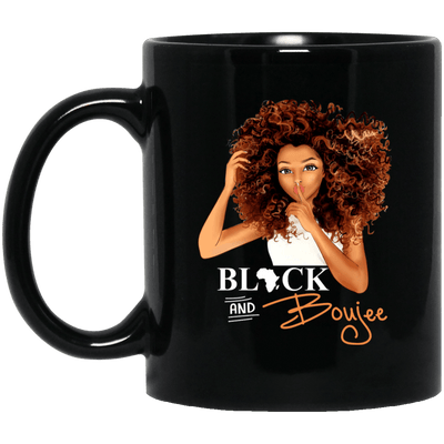 BigProStore Black And Boujee Mug African Coffee Cup For Pro Black Melanin Women BM11OZ 11 oz. Black Mug / Black / One Size Coffee Mug